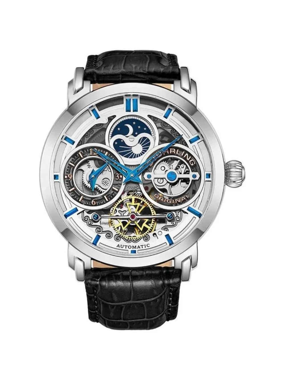 NWT Stuhrling Original Legacy Automatic Silver Dial Men's Watch